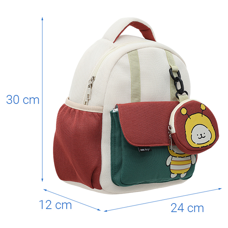 Balo cho bé mẫu giáo Ioon PANNA8 ong E2545 nâu 14