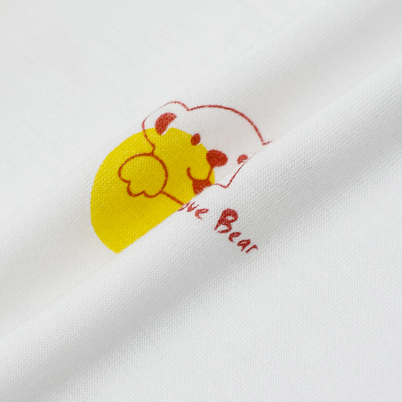 Bộ tay ngắn bé trai IQ Baby raplan in gấu màu xanh 7