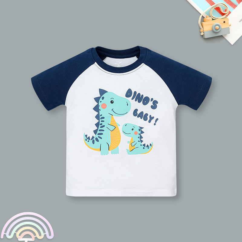Bộ tay ngắn bé trai Rabity 965.003 màu trắng 2