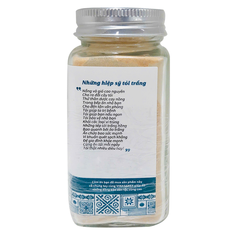 Bột tỏi hữu cơ Vinasamex hũ 50g 3