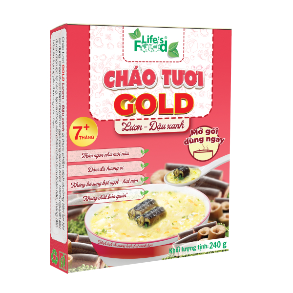 Cháo tươi Life's Food vị lươn đậu xanh gói 240g (từ 7 tháng) - AVAKids.com