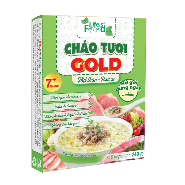 Cháo tươi Life's Food vị thịt thăn rau củ gói 240g (từ 7 tháng) - AVAKids.com