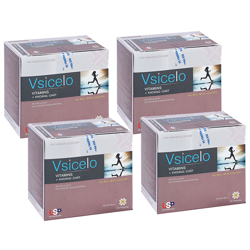 Combo 4 hộp Vsicelo hộp 100 viên