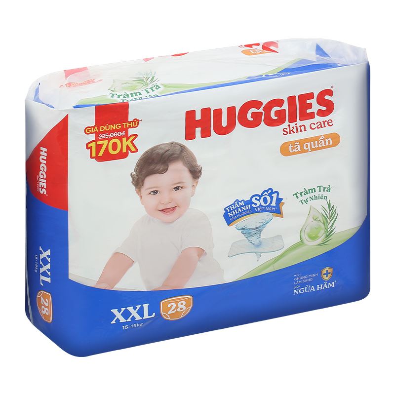 Tã quần Huggies Skincare Jumbo size XXL 28 miếng (15 - 19 kg) 3