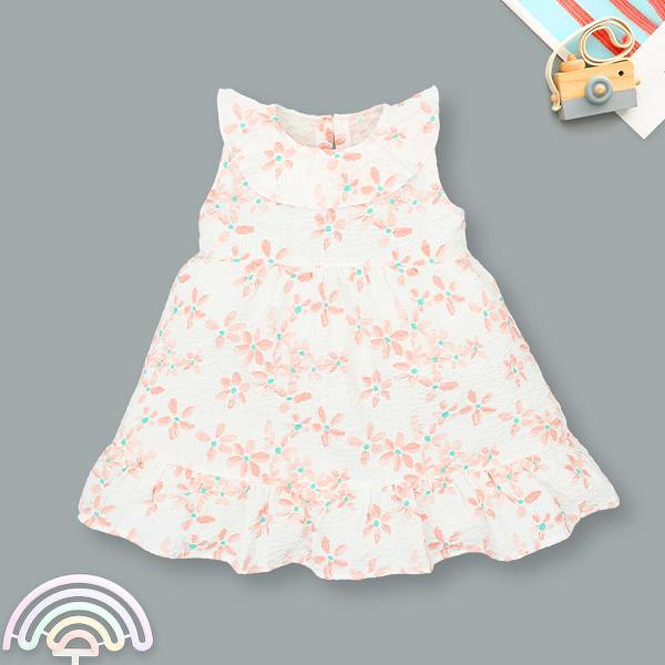 Đầm Lullaby cotton hoa cam
