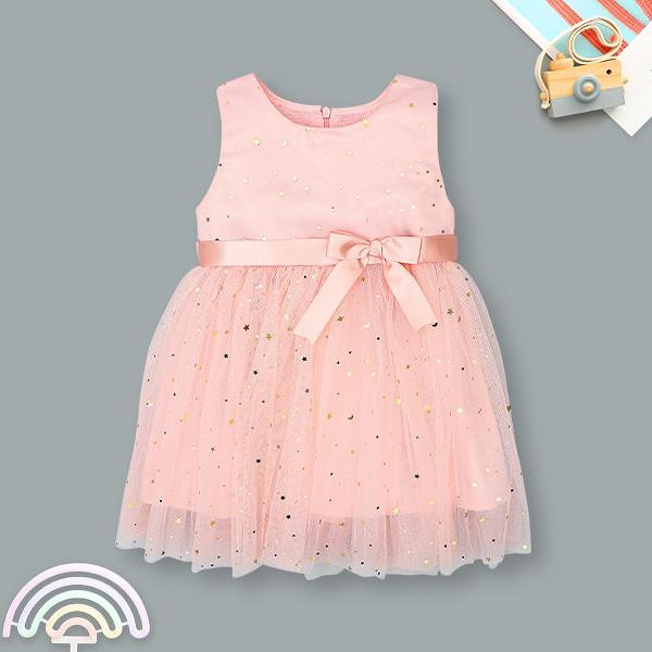 Đầm Rabity cotton hồng