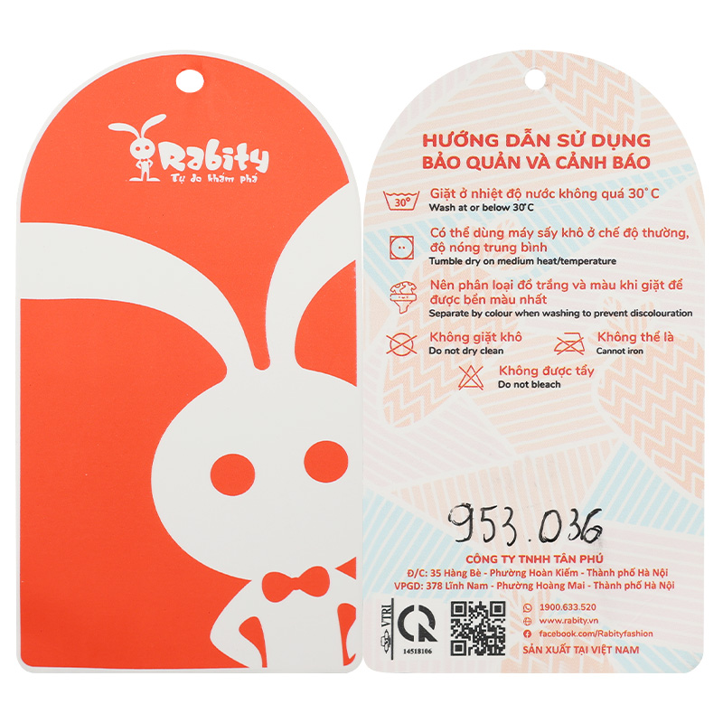 Đầm voan bé gái Rabity 953.036 màu đỏ 10