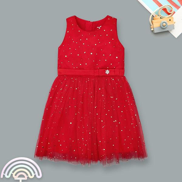 Đầm Rabity cotton đỏ