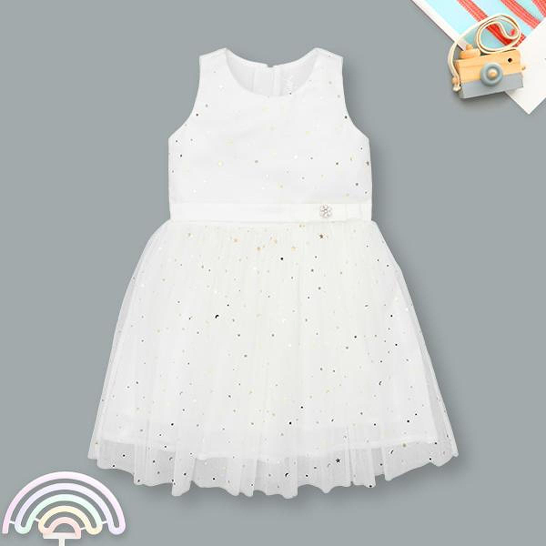 Đầm Rabity cotton trắng