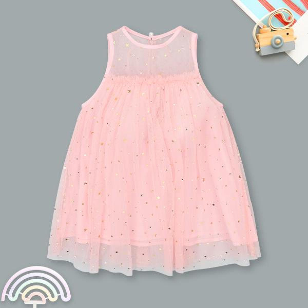 Đầm Rabity cotton hồng
