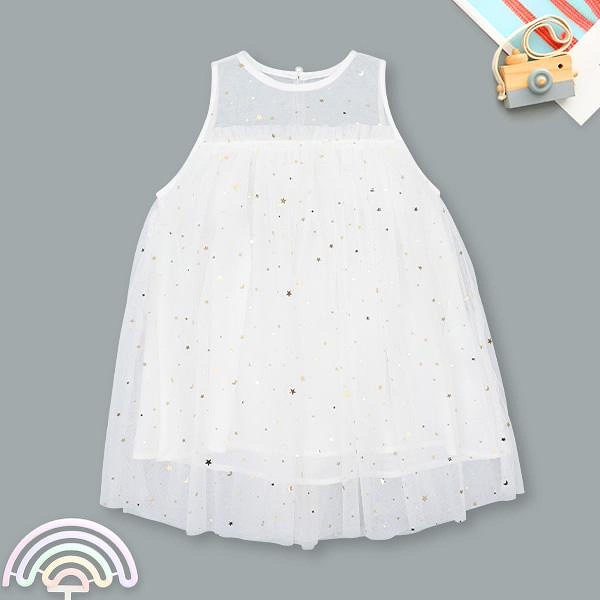 Đầm Rabity cotton trắng