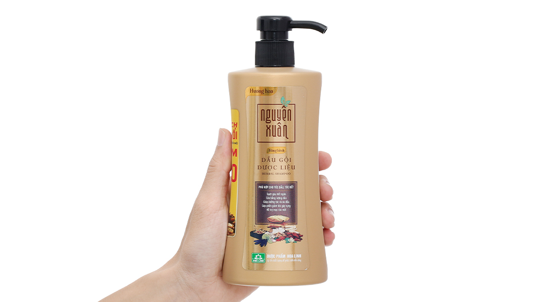 Dầu gội dược liệu Nguyên Xuân tóc bồng bềnh và chắc khỏe chai 260g - 23