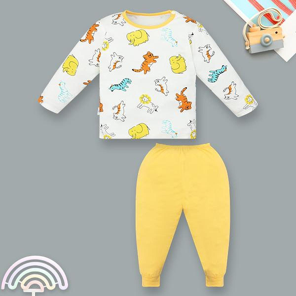 Bộ bé trai IQ Baby visco vàng