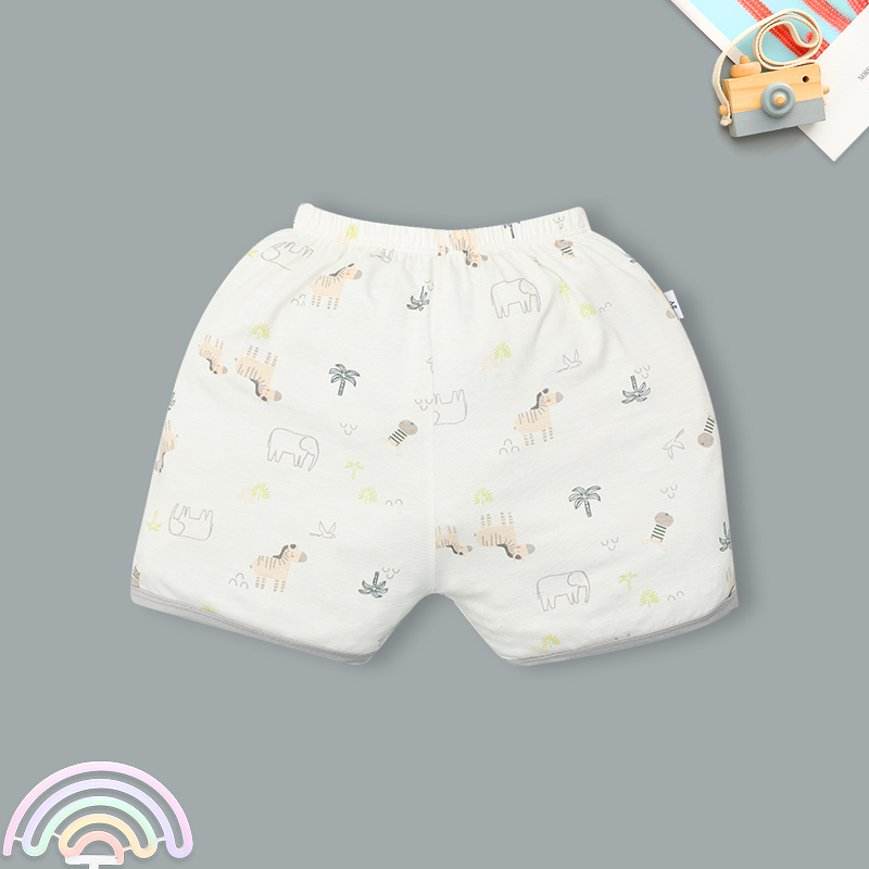 Bộ tay ngắn bé trai IQ Baby in cây dừa màu xám 6
