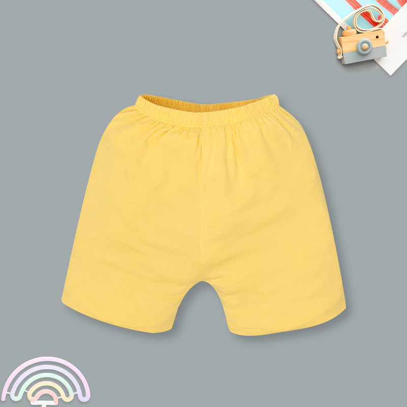 Bộ tay ngắn bé trai IQ Baby raplan in thú màu vàng 8