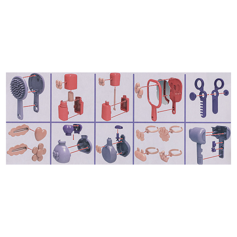 Đồ chơi balo dụng cụ trang điểm 3L 2501-3 9