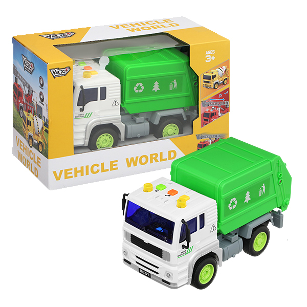 Đồ chơi mô hình xe rác chạy trớn có đèn và âm thanh Vecto VT521A