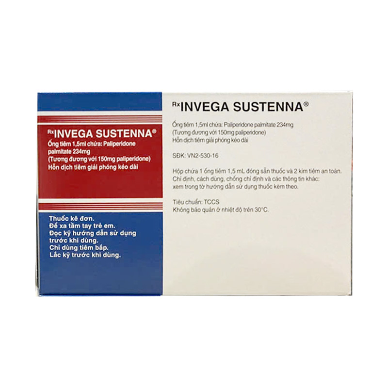 Dung dịch tiêm Invega Sustenna 1,5ml điều trị duy trì tâm thần phân liệt ở người lớn