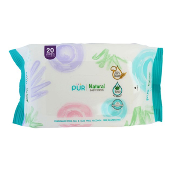 Khăn Giấy Ướt Pur, Loại 20 Tờ mềm mại, tiện dùng, mua 3 tặng 1 - AVAKids.com