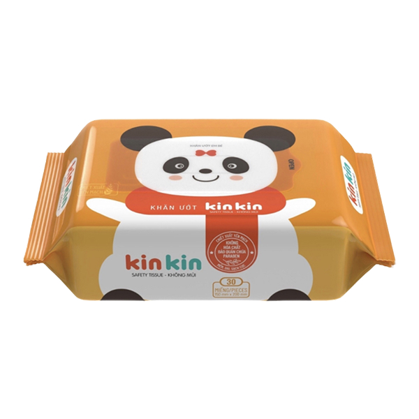 Khăn Ướt Kinkin Không Mùi 30 Tờ mềm mại, dịu nhẹ, mua 3 tặng 1 - AVAKids.com