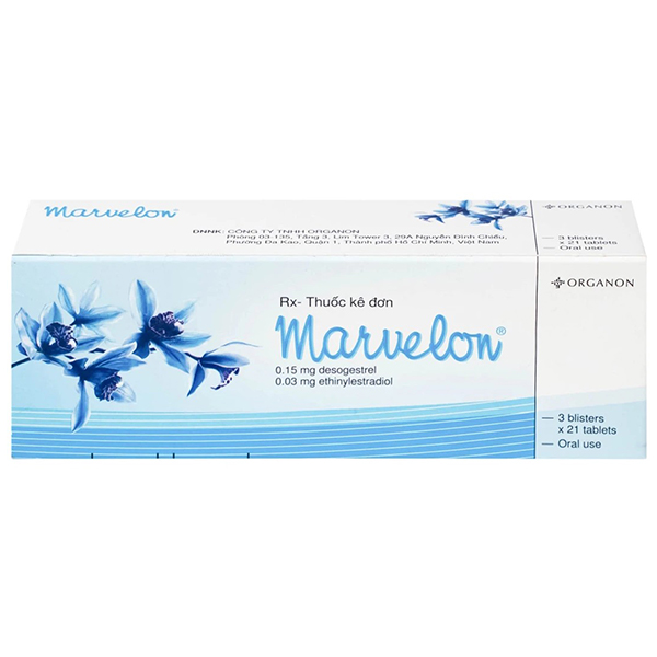 Marvelon Bayer 0,15mg/0,03mg tránh thai hàng ngày