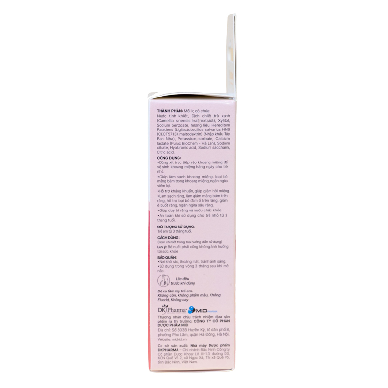 Midkid A+ chống sâu răng hương sữa, 30 ml dạng xịt (từ 3 tháng) 17