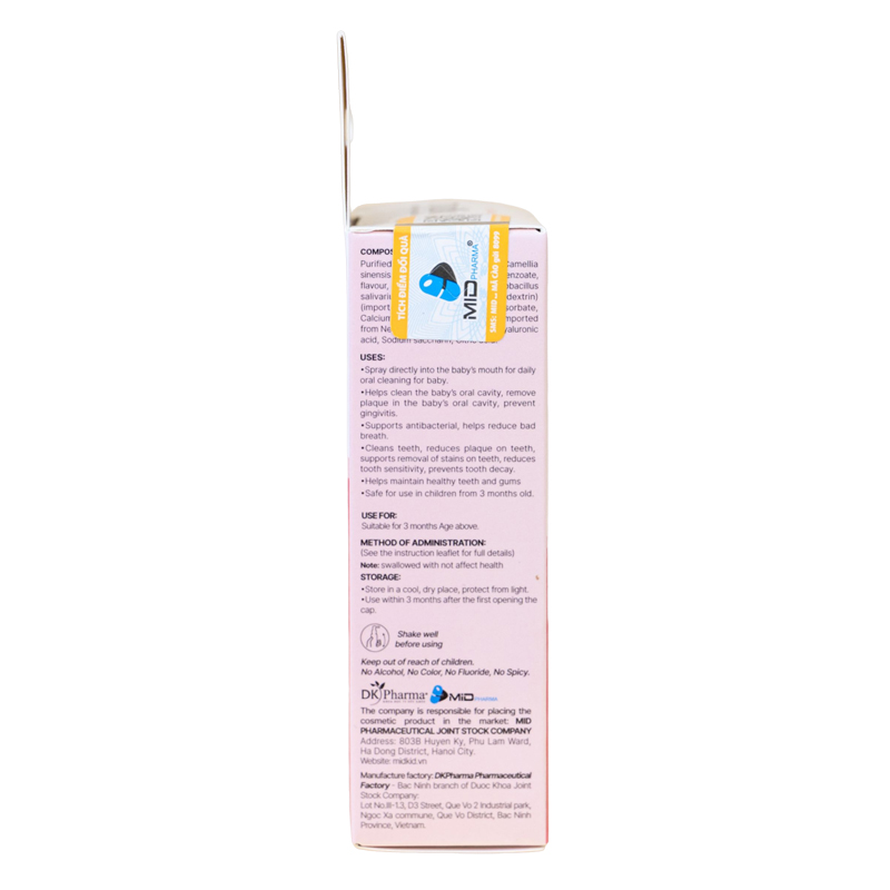 Midkid A+ chống sâu răng hương sữa, 30 ml dạng xịt (từ 3 tháng) 18