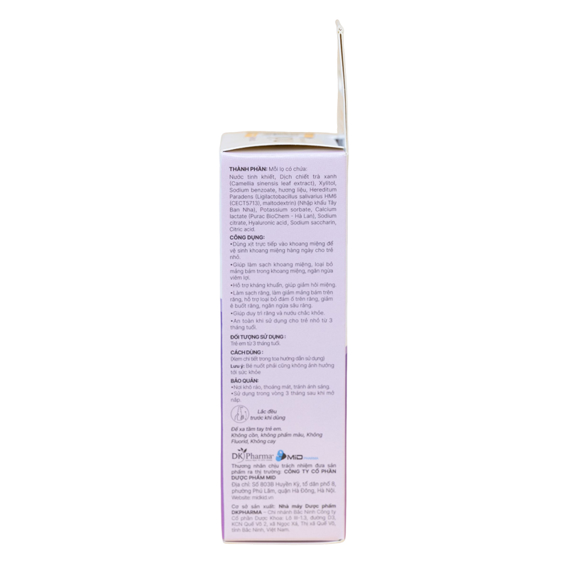 Midkid A+ chống sâu răng hương sữa, 30 ml dạng xịt (từ 3 tháng) 10