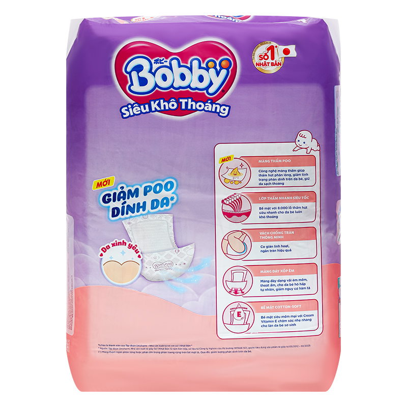 Miếng lót Bobby size NB1 108 + 6 miếng (Dưới 1 tháng) - Giao bao bì ngẫu nhiên 17