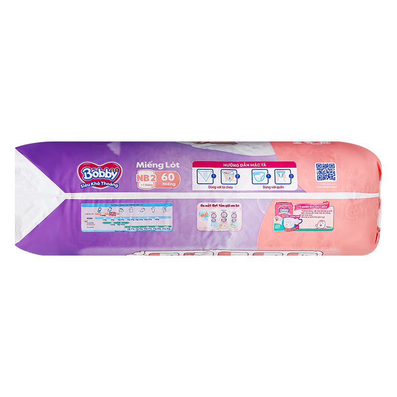 Miếng lót Bobby size NB1 108 + 6 miếng (Dưới 1 tháng) - Giao bao bì ngẫu nhiên 19