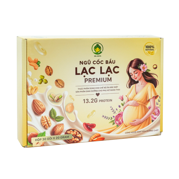 Ngũ cốc Dr.Maya Lạc Lạc Premium bổ sung dưỡng chất cho mẹ bầu, 30 gói dạng bột - AVAKids.com