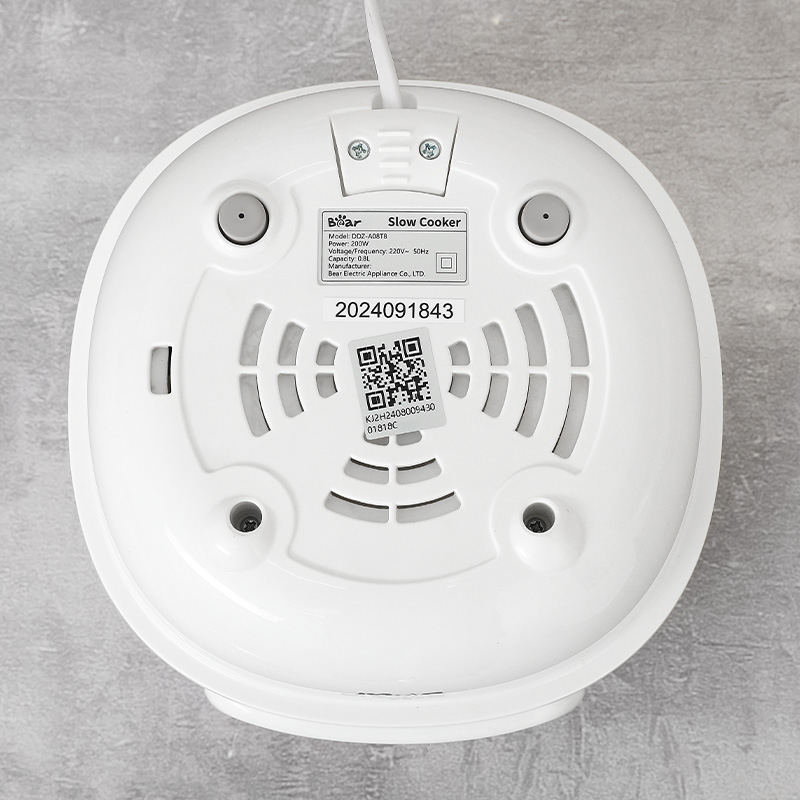 Nồi nấu chậm Bear 0.8 lít DDZ-A08T8 - Màu trắng 15