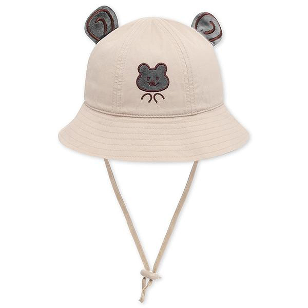Nón vành cho bé Duy Ngọc 2561 Gấu kute màu kem