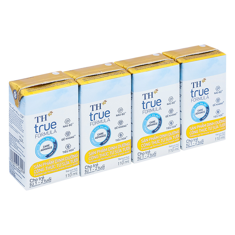 Lốc 4 hộp sữa pha sẵn TH true Formula 110 ml (1 - 2 tuổi) - Giao bao bì ngẫu nhiên 3