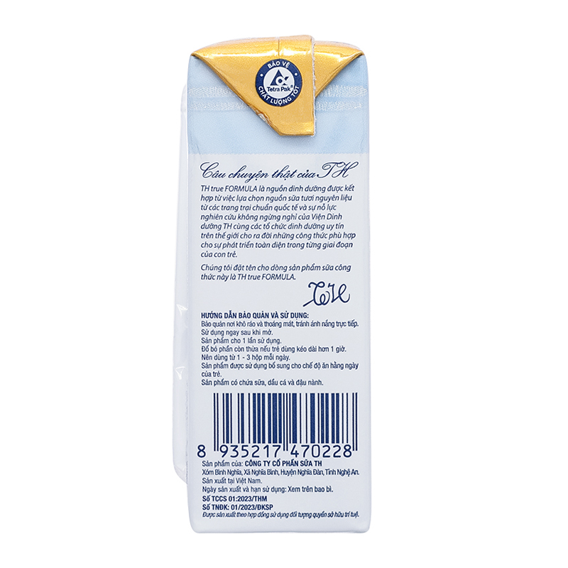 Lốc 4 hộp sữa pha sẵn TH true Formula 110 ml (1 - 2 tuổi) - Giao bao bì ngẫu nhiên 9