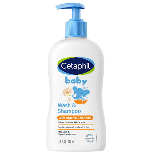 Sữa tắm gội cho bé Cetaphil chiết xuất hoa cúc hữu cơ