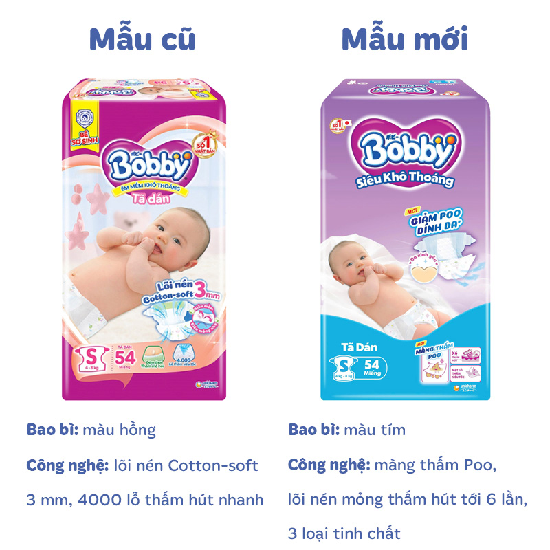 Tã dán Bobby size XL 62 miếng (12 - 17 kg) - Giao bao bì ngẫu nhiên 30