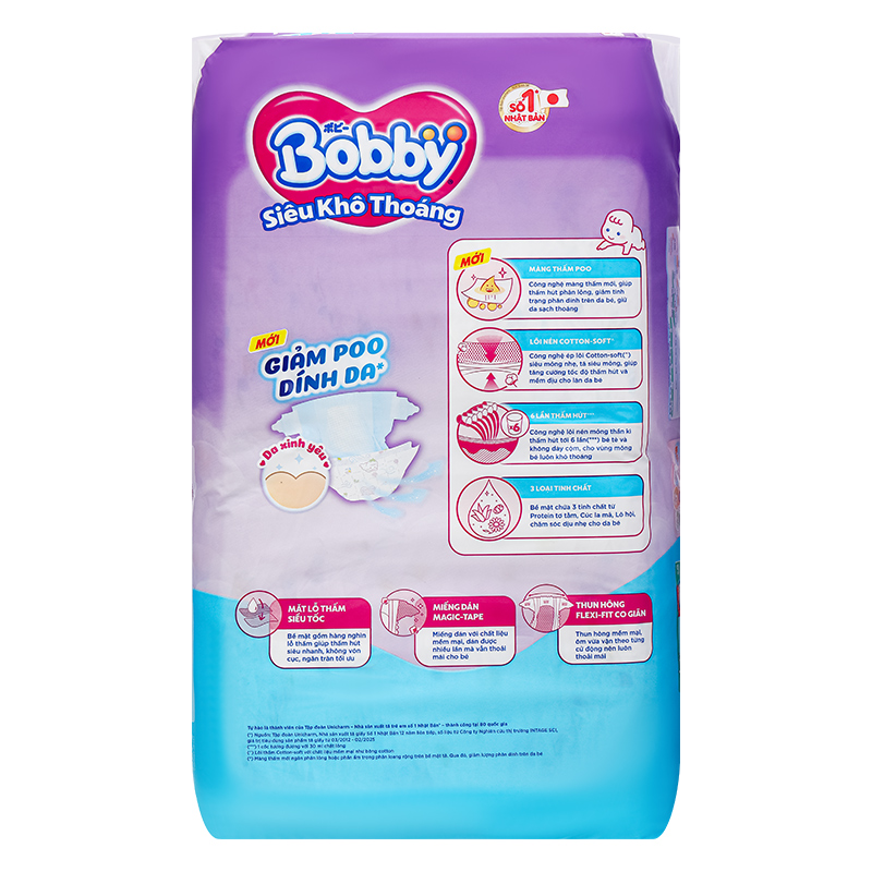 Tã dán Bobby size XL 62 miếng (12 - 17 kg) - Giao bao bì ngẫu nhiên 31