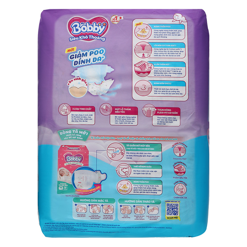 Tã dán Bobby size XL 62 miếng (12 - 17 kg) - Giao bao bì ngẫu nhiên 17