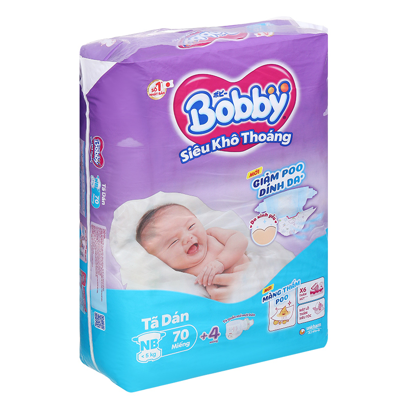 Tã dán Bobby size XL 62 miếng (12 - 17 kg) - Giao bao bì ngẫu nhiên 18