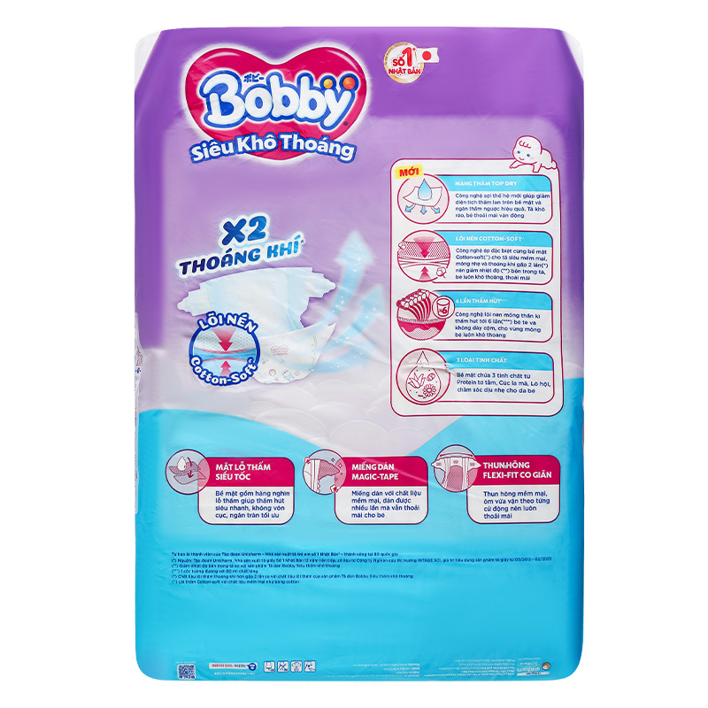 Tã dán Bobby size XL 62 miếng (12 - 17 kg) - Giao bao bì ngẫu nhiên 3