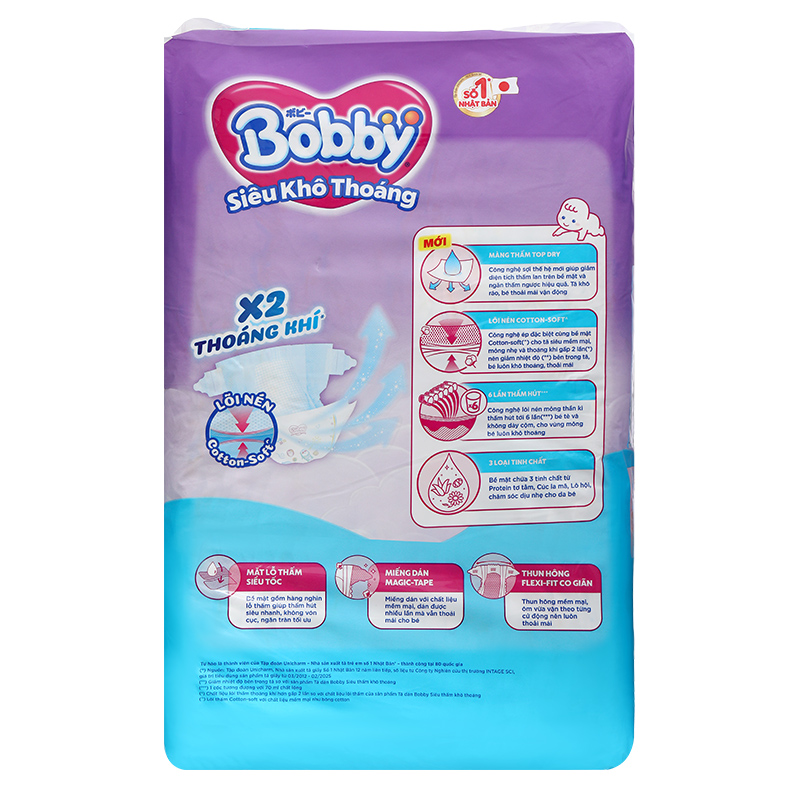 Tã dán Bobby size XL 62 miếng (12 - 17 kg) - Giao bao bì ngẫu nhiên 73