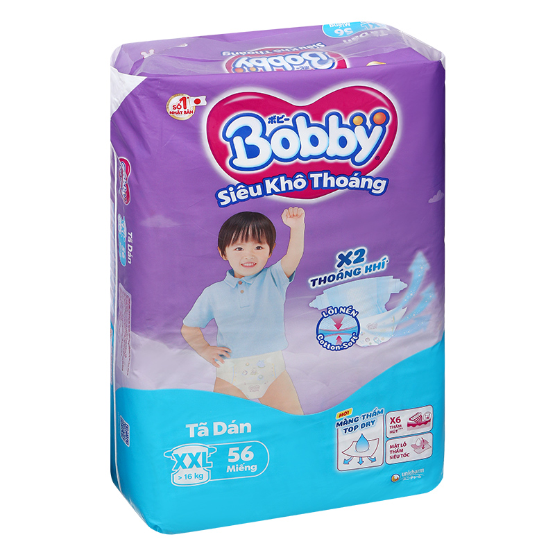 Tã dán Bobby size XL 62 miếng (12 - 17 kg) - Giao bao bì ngẫu nhiên 74