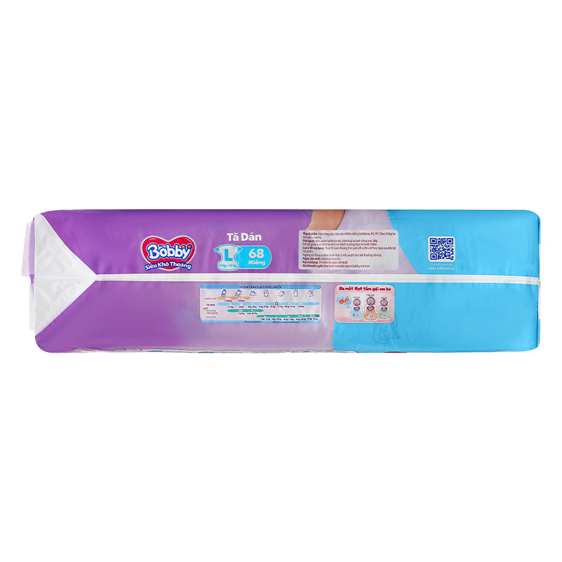 Tã dán Bobby size XL 62 miếng (12 - 17 kg) - Giao bao bì ngẫu nhiên 61