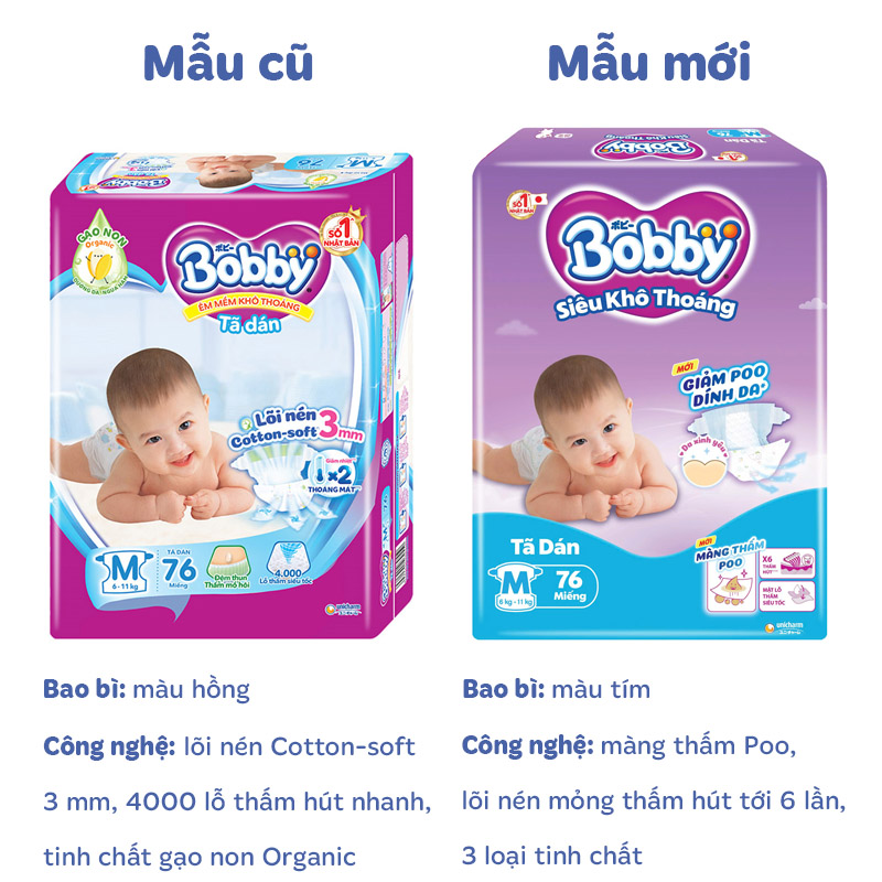 Tã dán Bobby size XL 62 miếng (12 - 17 kg) - Giao bao bì ngẫu nhiên 44