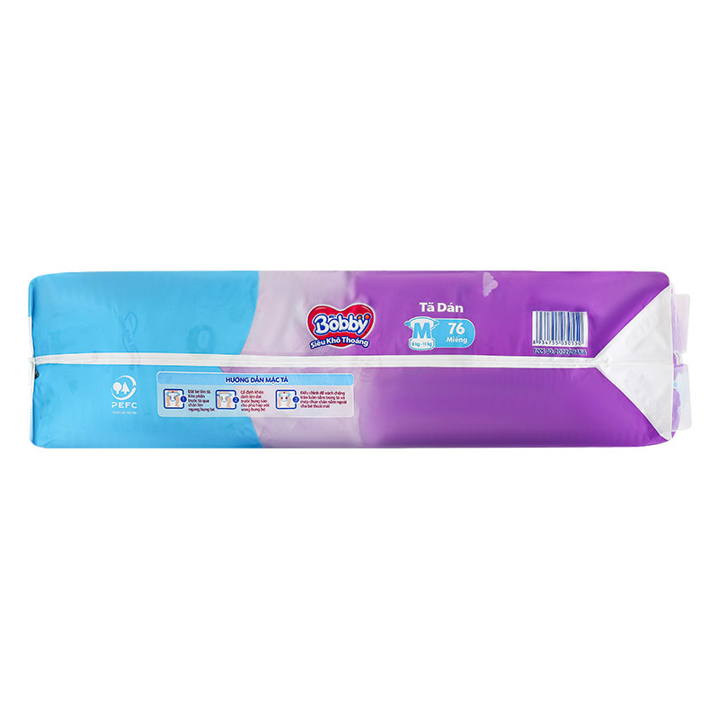 Tã dán Bobby size XL 62 miếng (12 - 17 kg) - Giao bao bì ngẫu nhiên 47