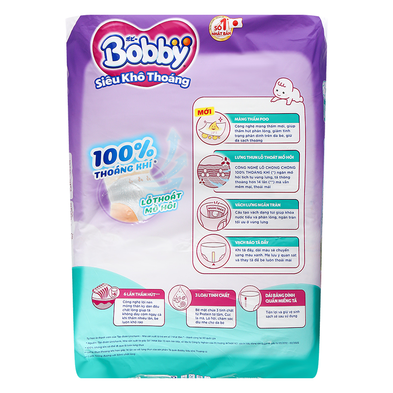 Combo 3 tã quần Bobby size L 70 miếng (9 - 14 kg) - Giao bao bì ngẫu nhiên 3