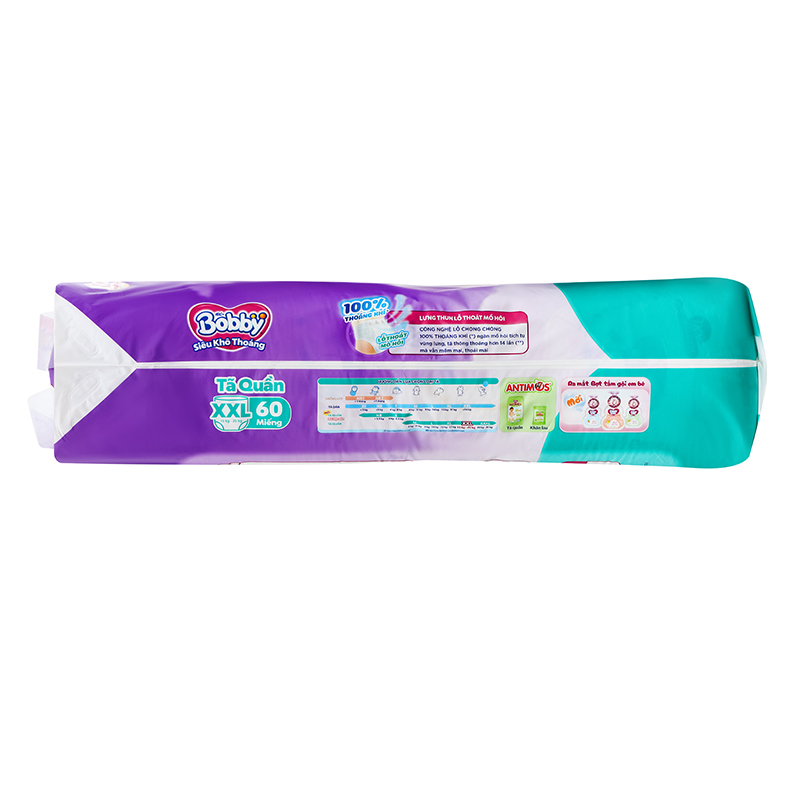 Tã quần Bobby size XL 66 miếng (12 - 17 kg) - Giao bao bì ngẫu nhiên 50