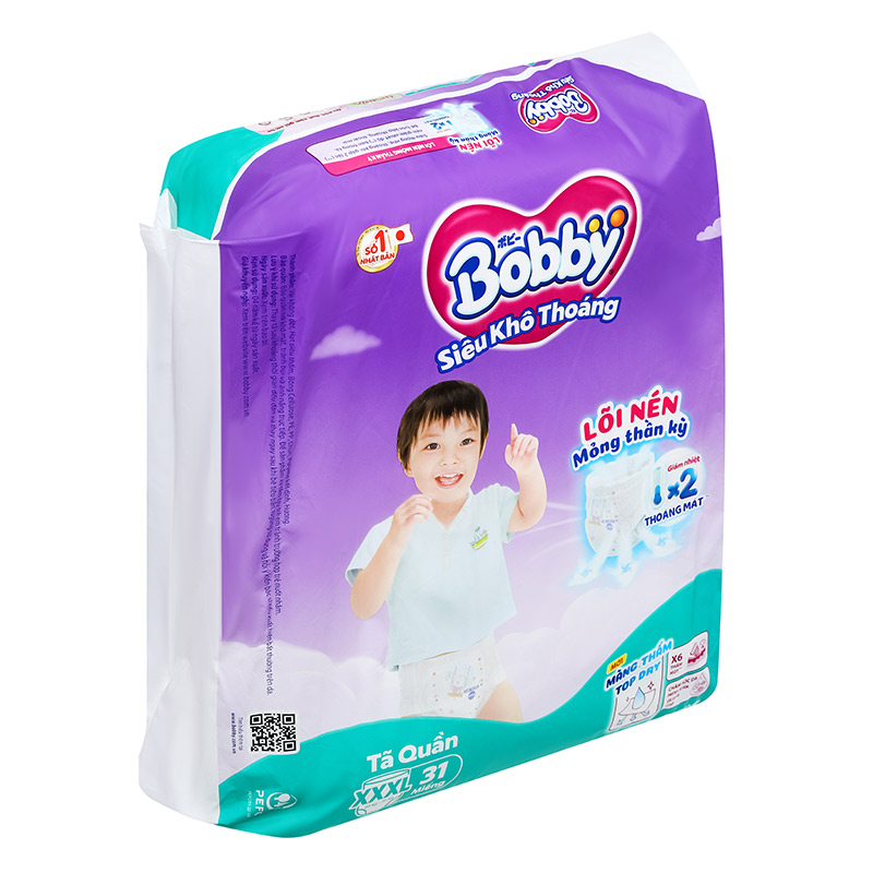 Tã quần Bobby size XXXL 31 miếng (20 - 35 kg) - Giao bao bì ngẫu nhiên 4