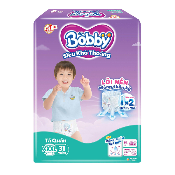 Tã quần Bobby size XXXL 29 miếng (20 - 35 kg) GIÁ TỐT - AVAKids.com